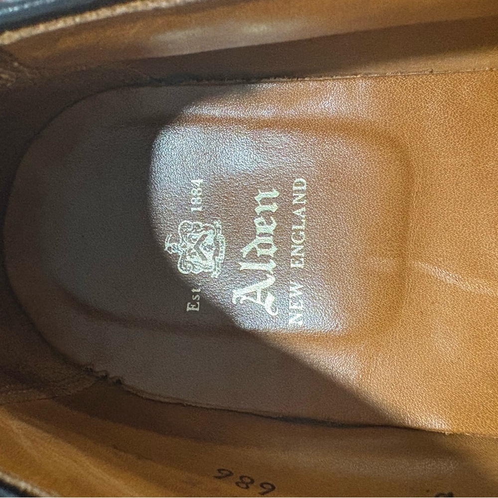 Alden 686 full strap dark brown calf skin - Picture 7 of 8